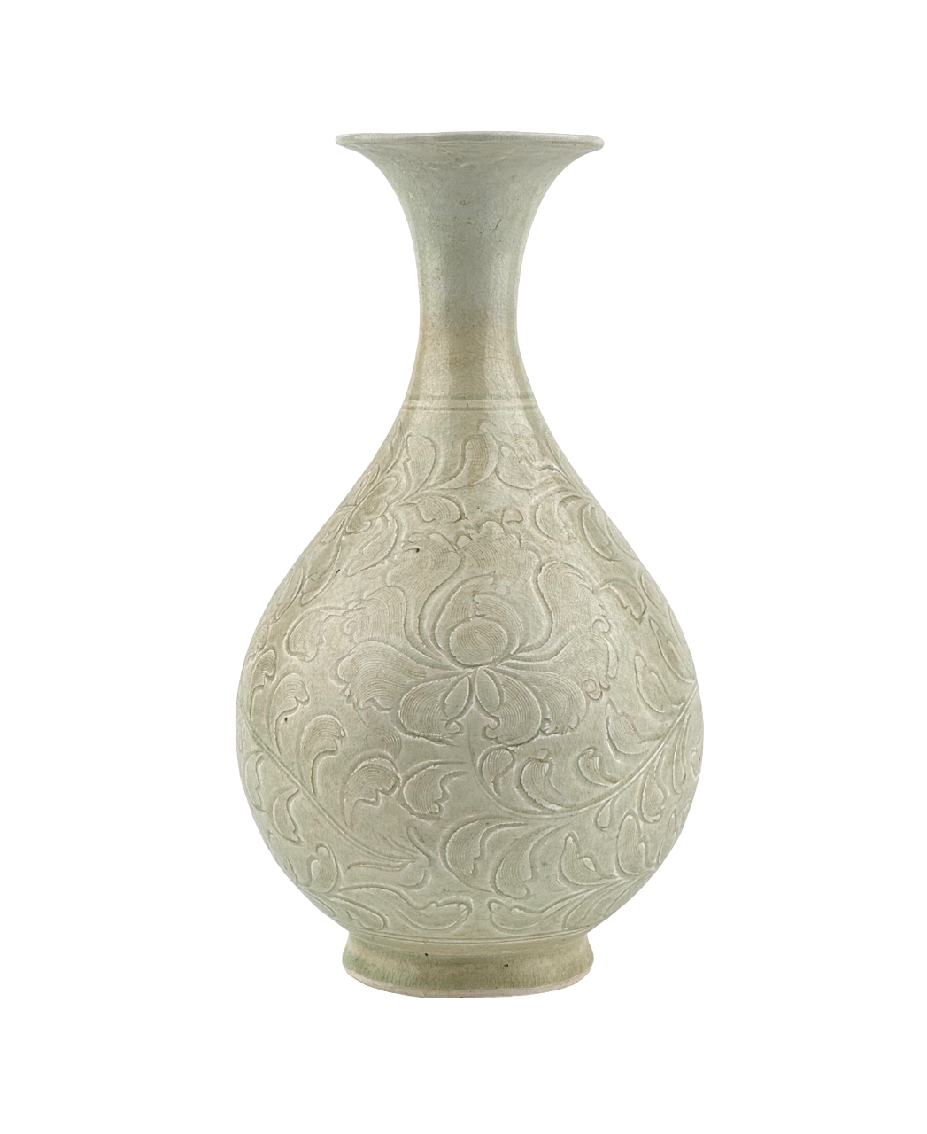 QINGBAI CARVED YUHUCHUNPING VASE PORCELAIN, SONG DYNASTY