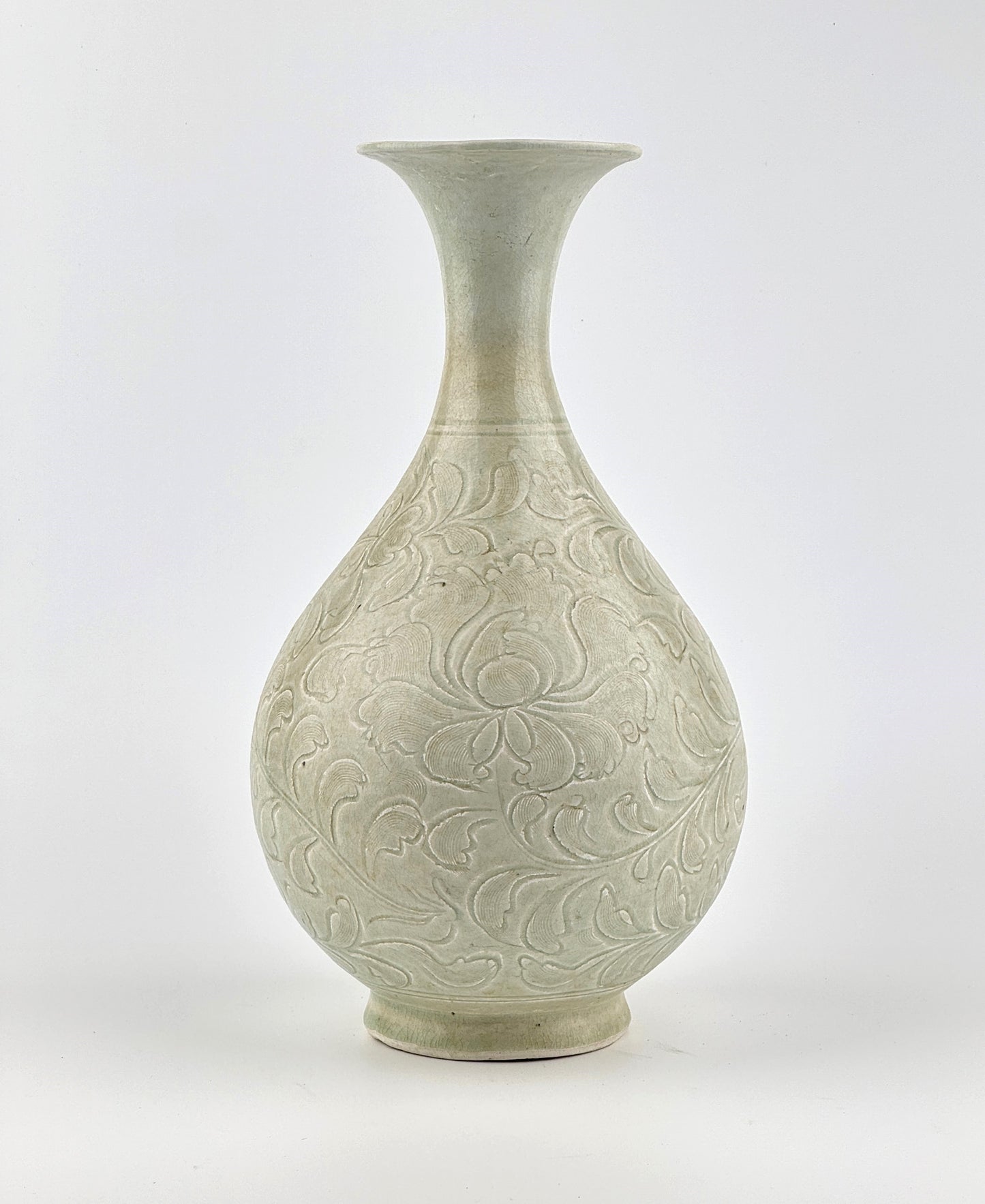 QINGBAI CARVED YUHUCHUNPING VASE PORCELAIN, SONG DYNASTY