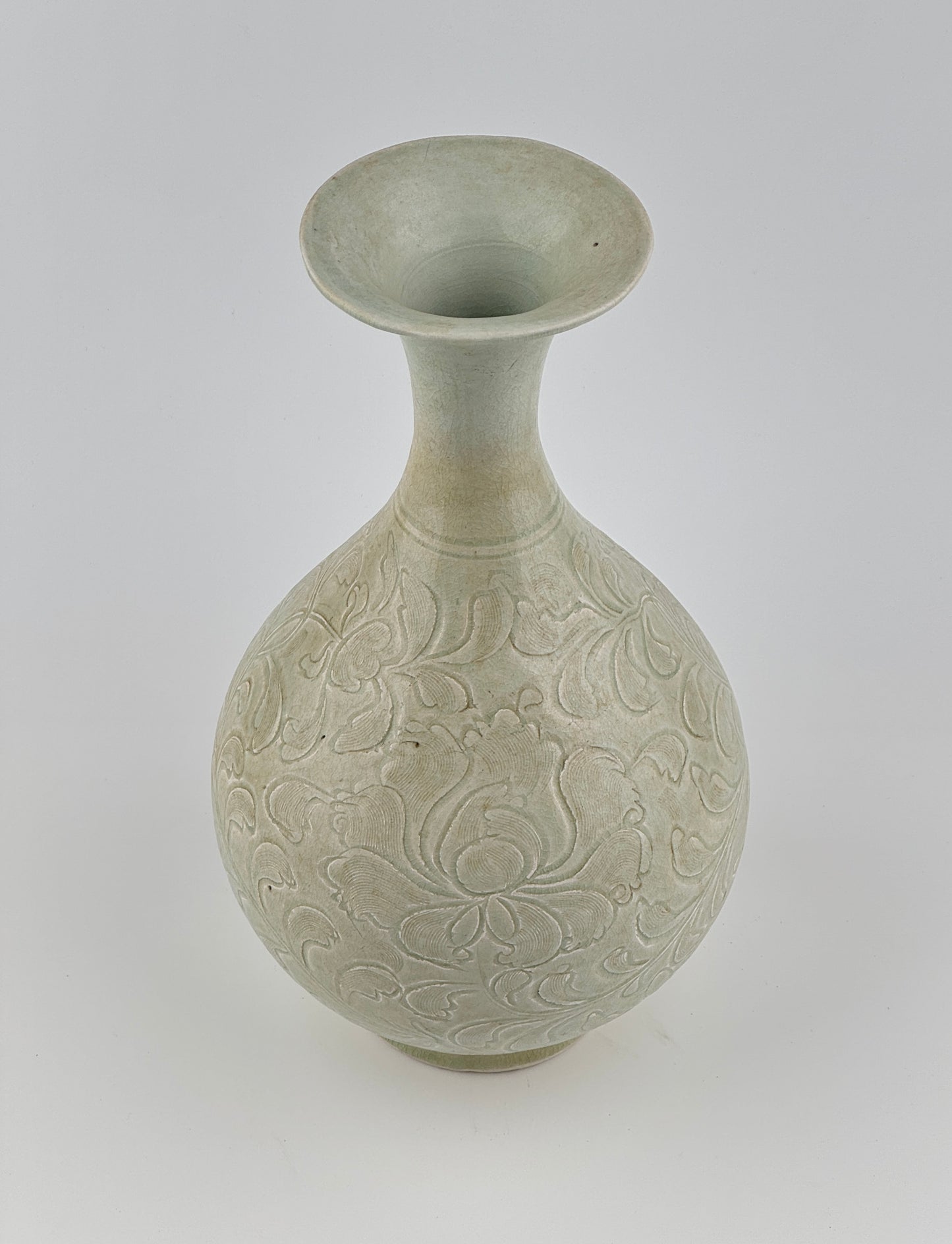 QINGBAI CARVED YUHUCHUNPING VASE PORCELAIN, SONG DYNASTY