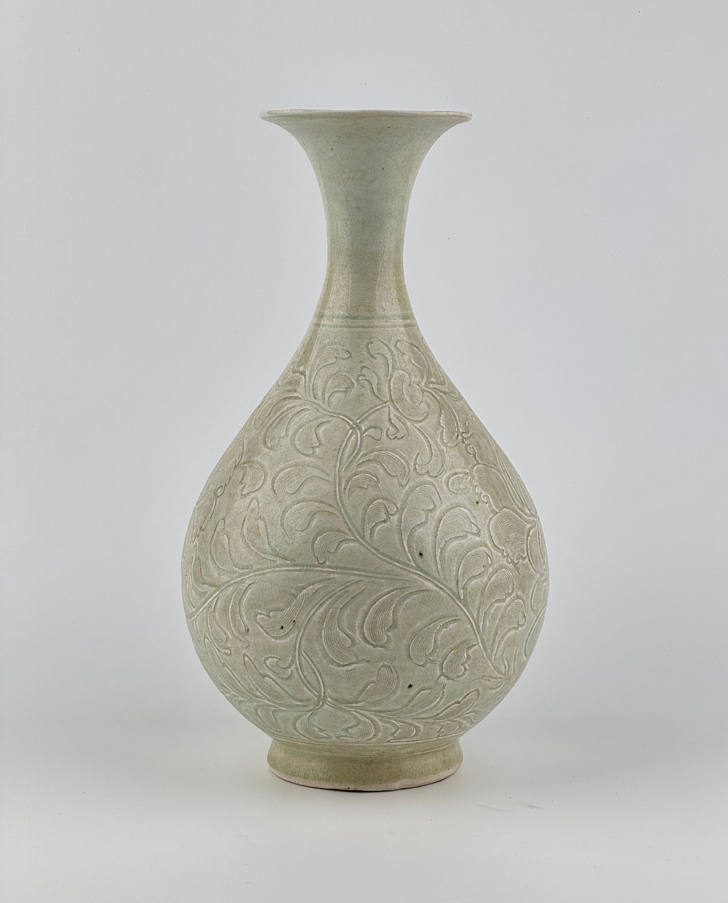 QINGBAI CARVED YUHUCHUNPING VASE PORCELAIN, SONG DYNASTY