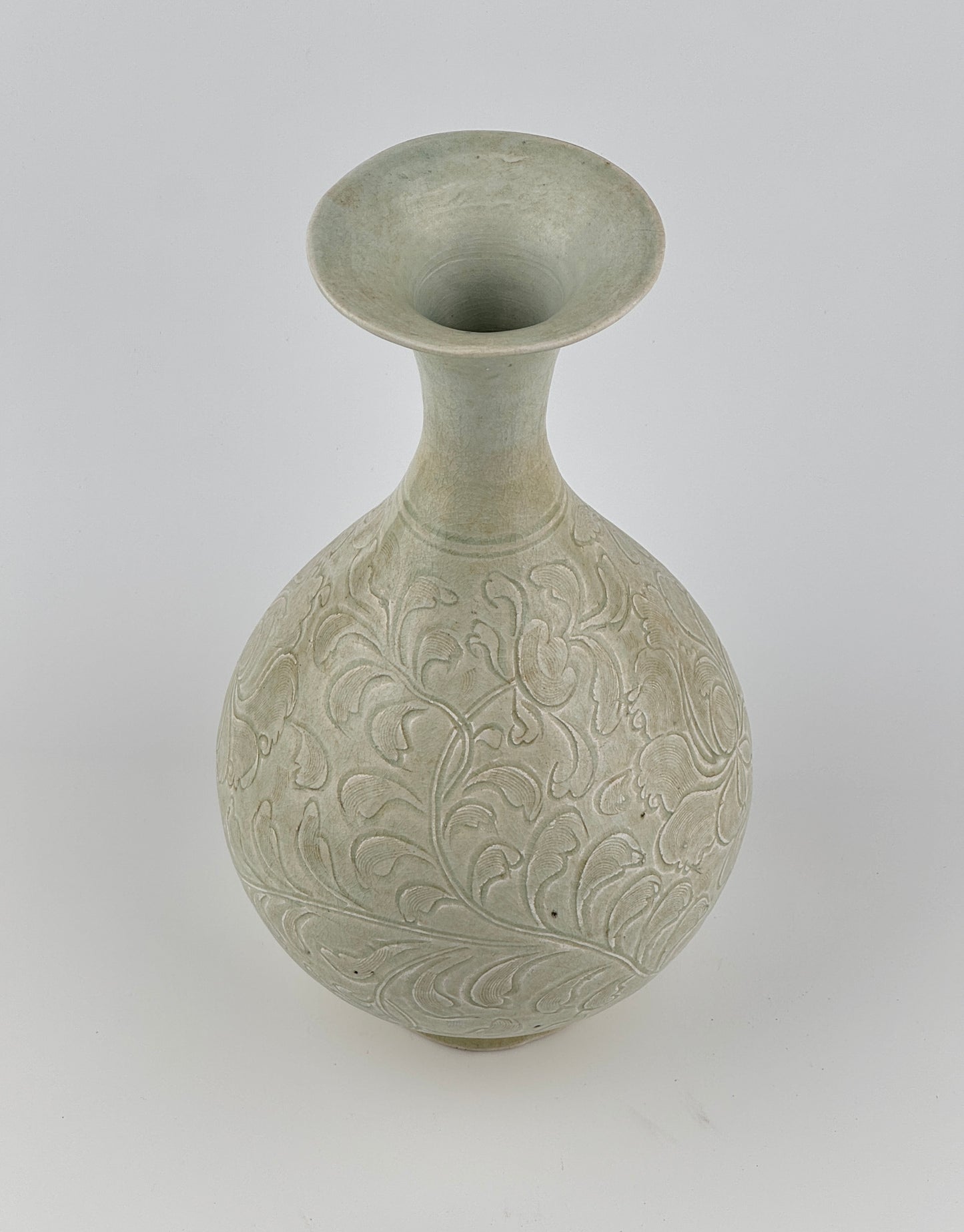 QINGBAI CARVED YUHUCHUNPING VASE PORCELAIN, SONG DYNASTY