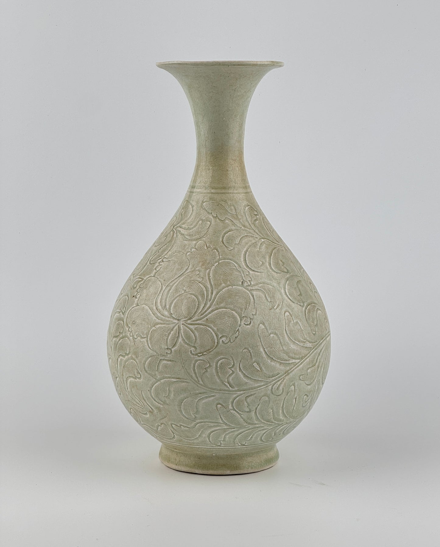 QINGBAI CARVED YUHUCHUNPING VASE PORCELAIN, SONG DYNASTY