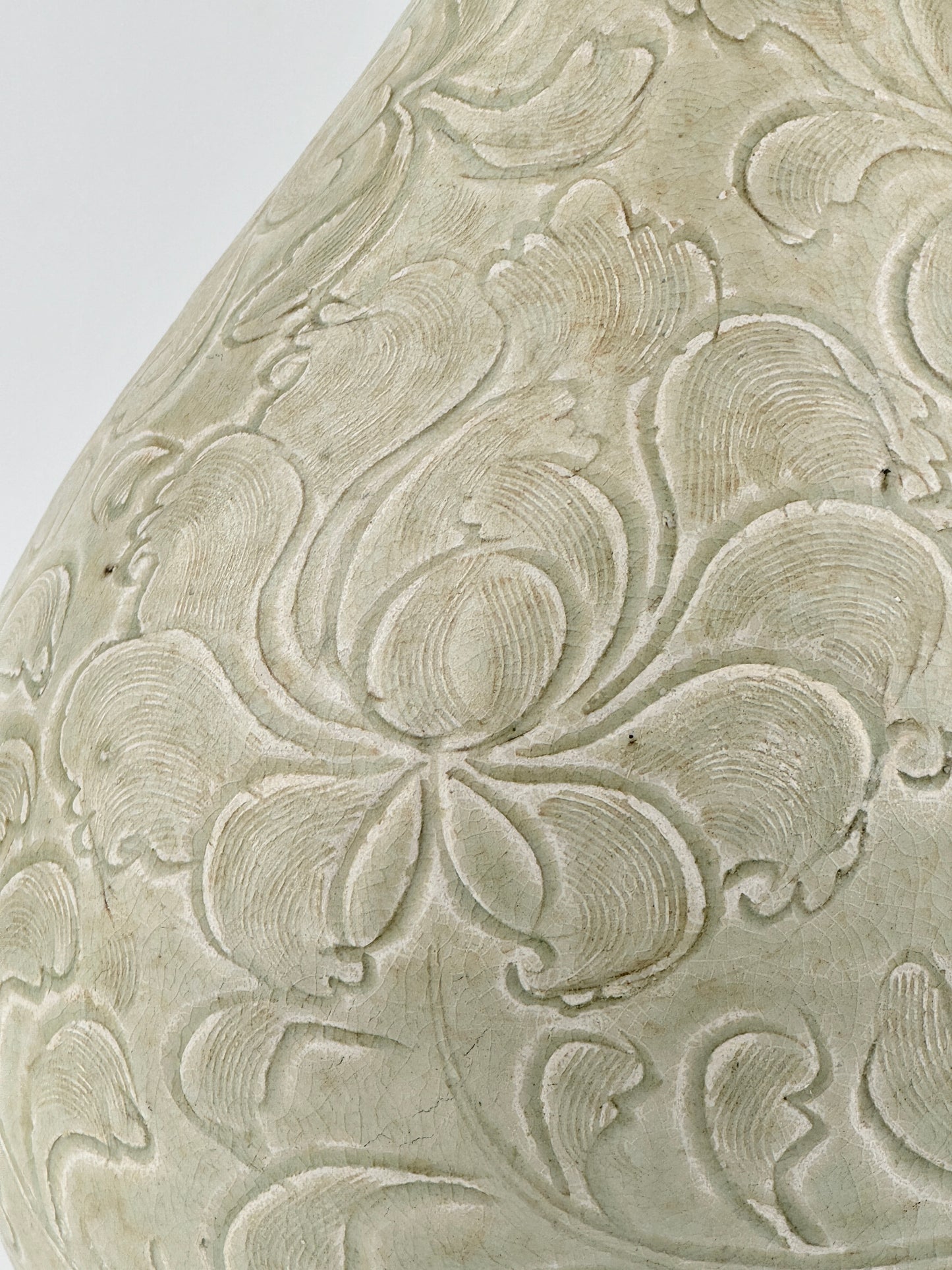 QINGBAI CARVED YUHUCHUNPING VASE PORCELAIN, SONG DYNASTY