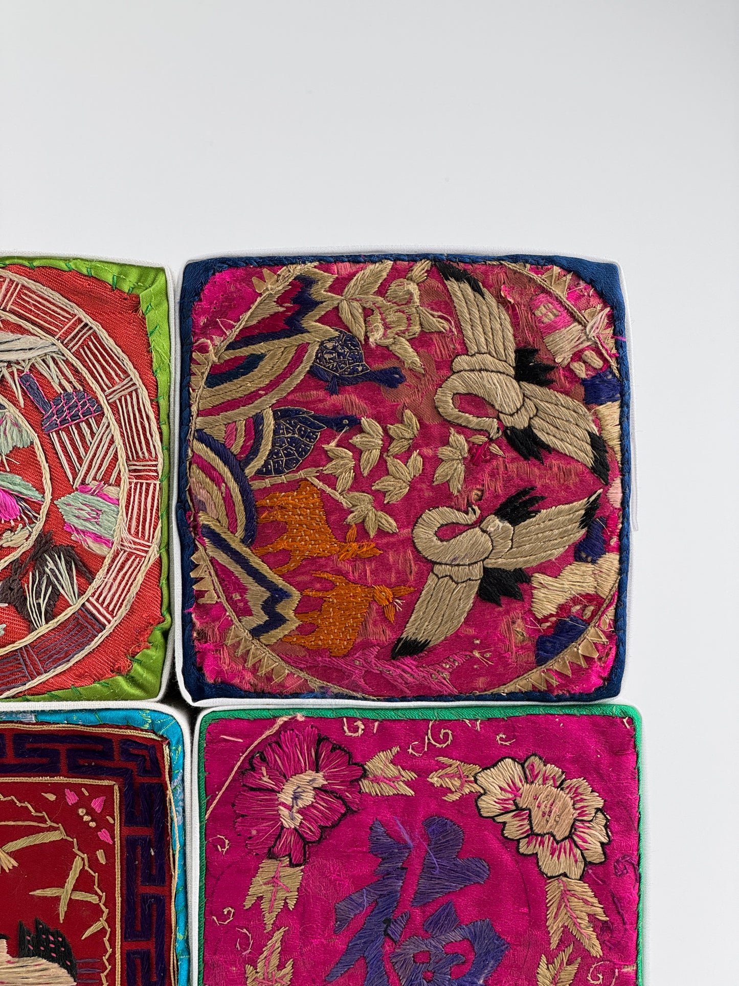 Nine Sqare Auspicious Korean Traditional Embroidered Pillows