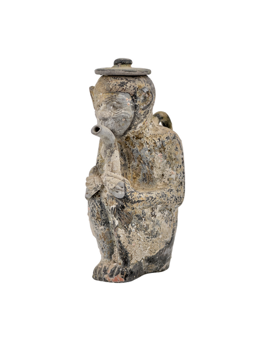 Rare Ewer of a Seated Monkey, C 1725, Qing Dynasty, Yongzheng Era