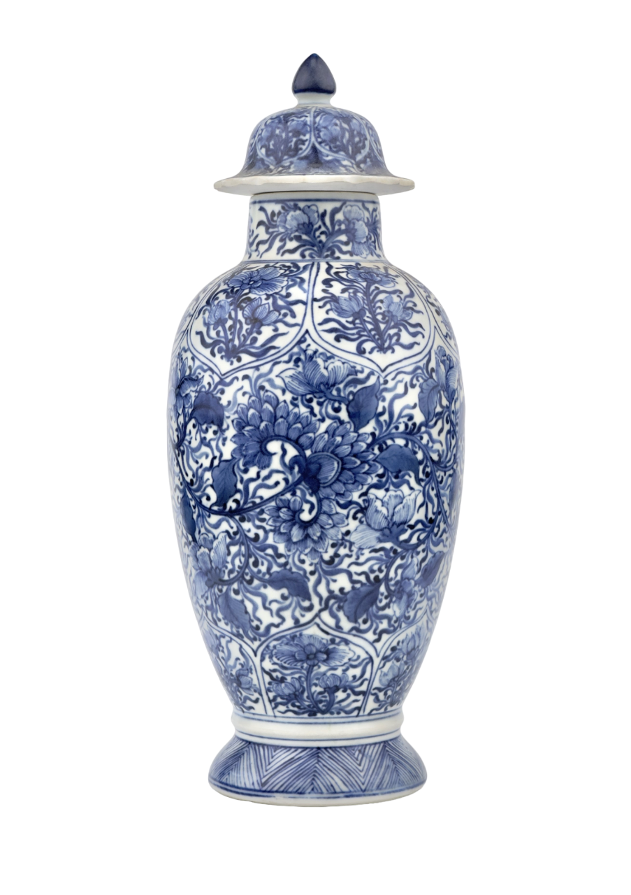 BALUSTER BLUE AND WHITE VASE, QING DYNASTY, KANGXI ERA, CIRCA 1690