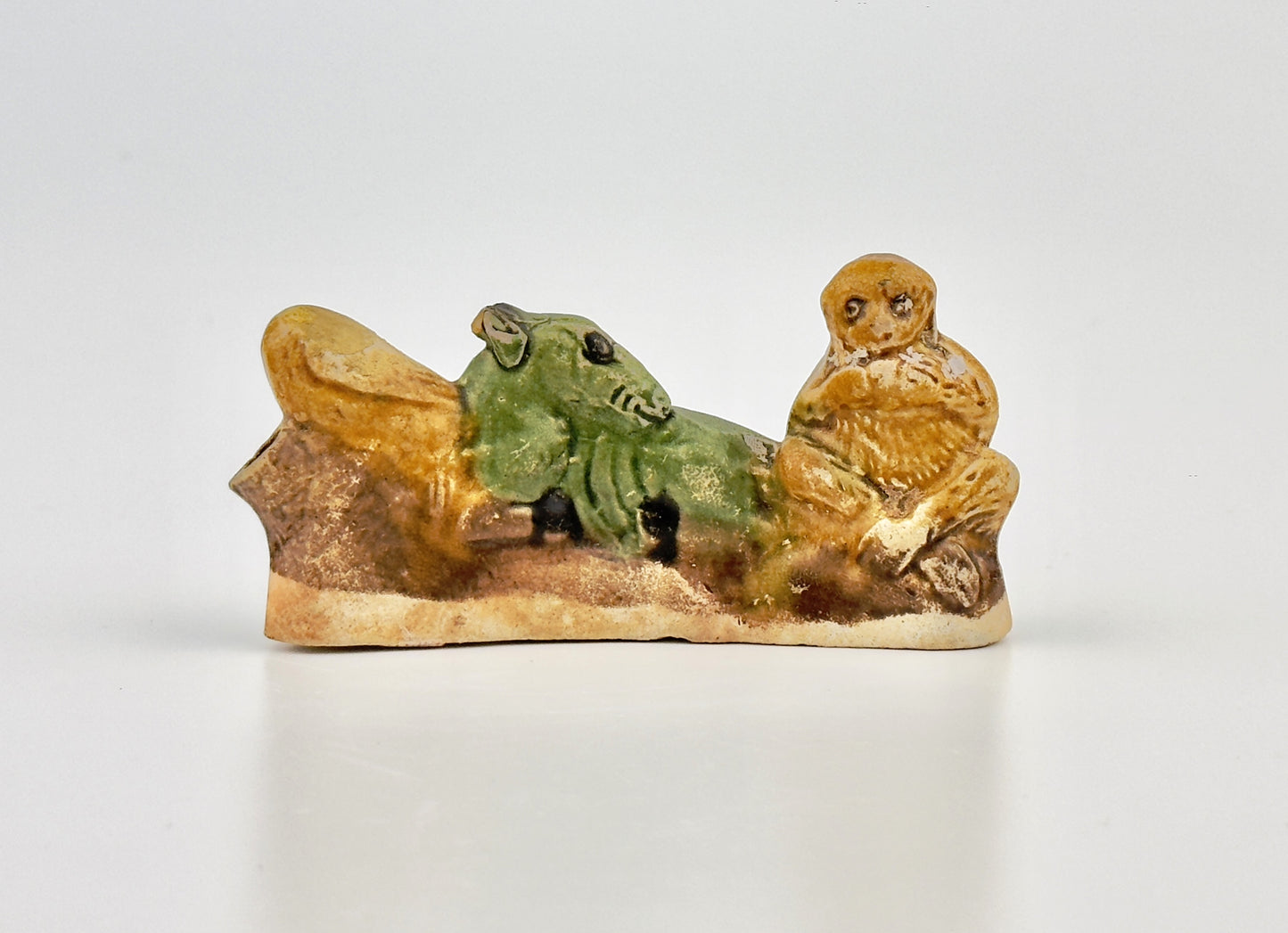 The Biscuit 'Three Friends' Brush Rest c1725, Qing Dynasty, Yongzheng Era