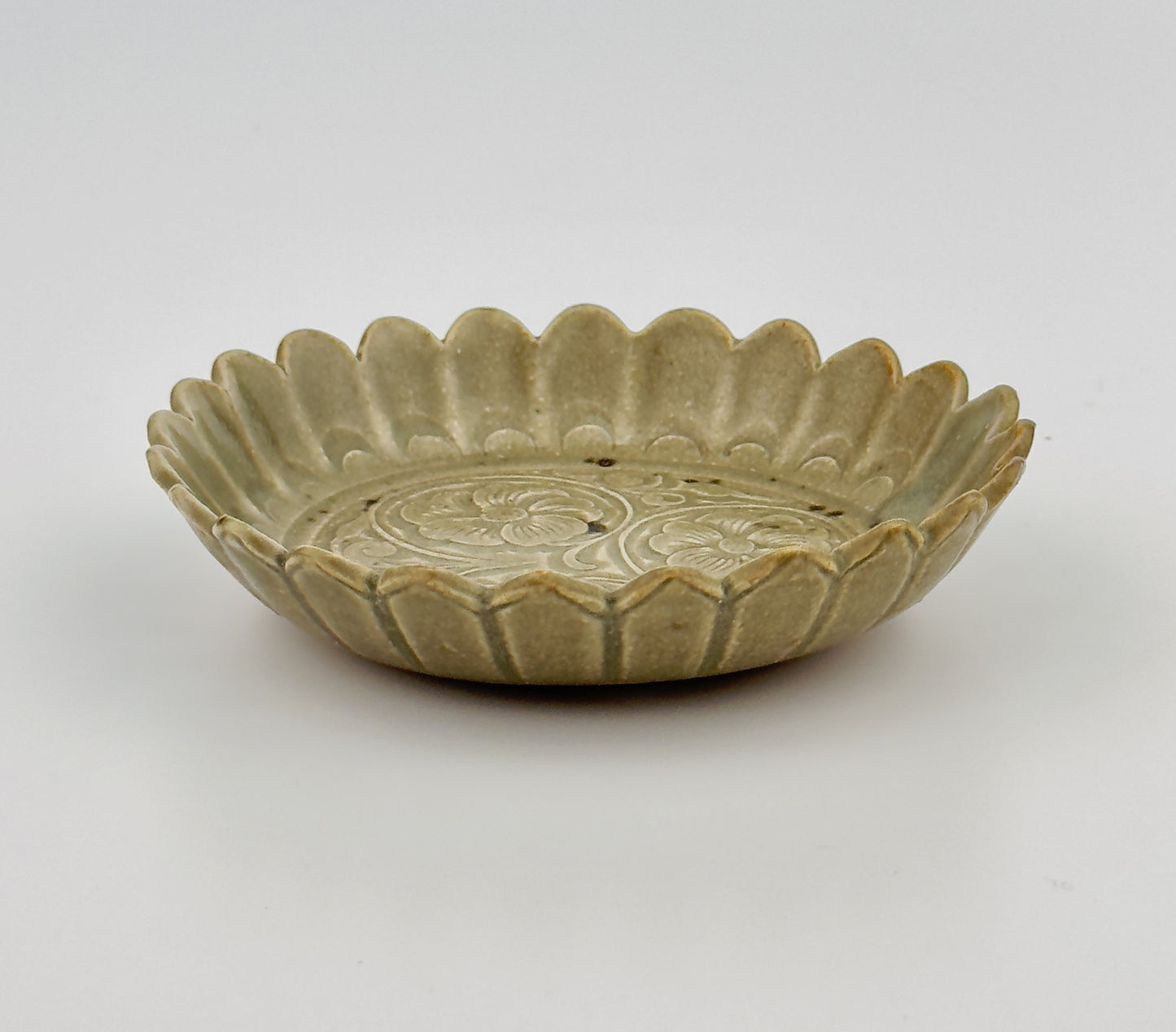 SMALL CELADON CHRYSANTHEMUM DISH, NORTHERN SONG DYNASTY