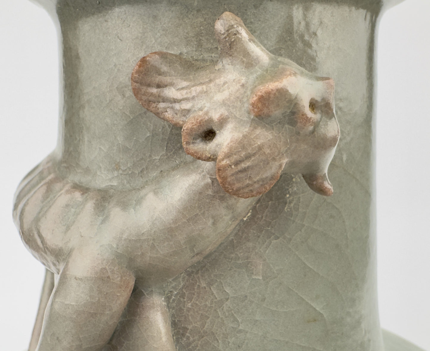 Longquan Celadon 'Dragon' Jar and Cover, Song Dynasty