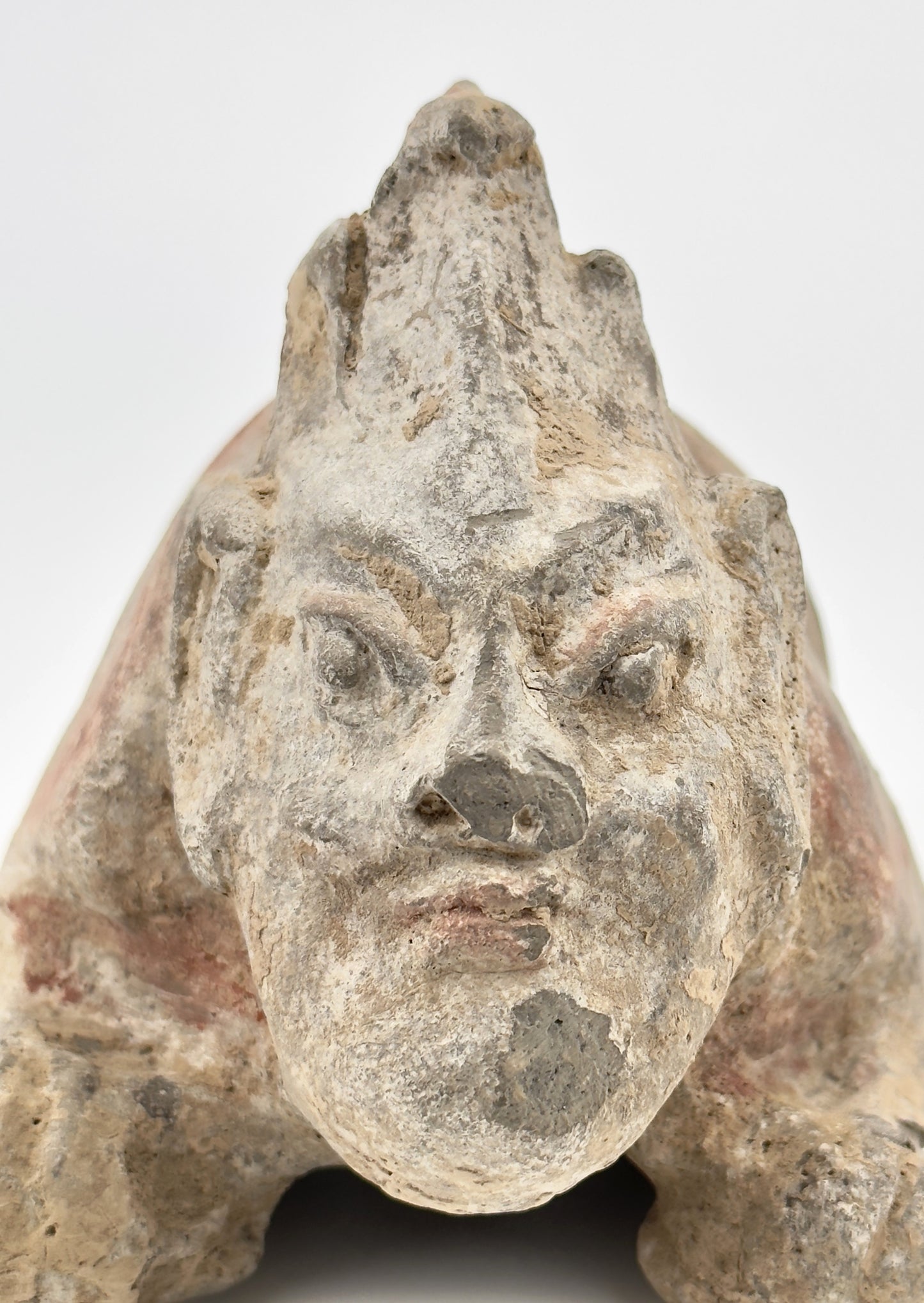 Guardian(Half human half beast) Pottery Figure, Northern Wei-Tang Dynasties