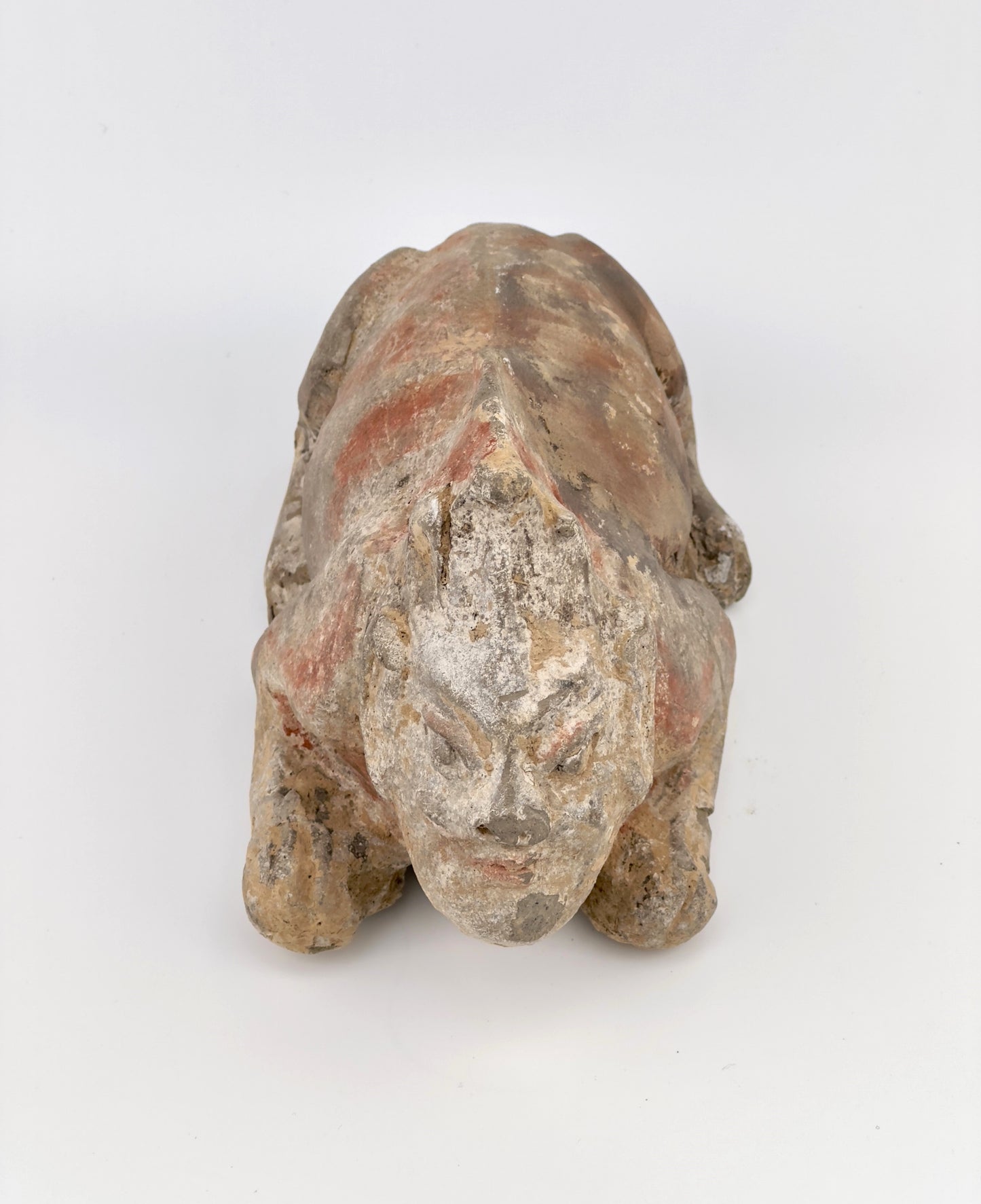 Guardian(Half human half beast) Pottery Figure, Northern Wei-Tang Dynasties