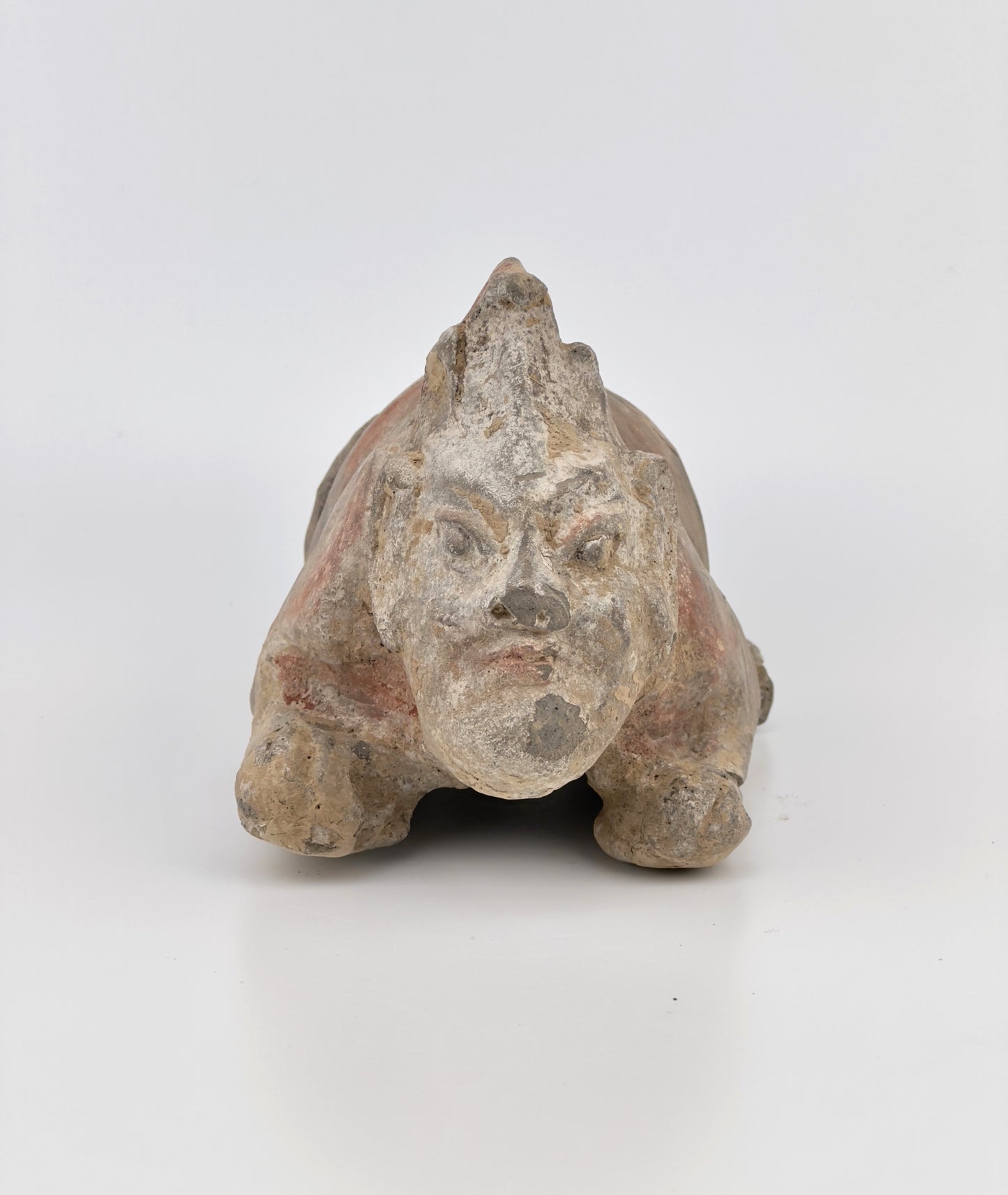 Guardian(Half human half beast) Pottery Figure, Northern Wei-Tang Dynasties