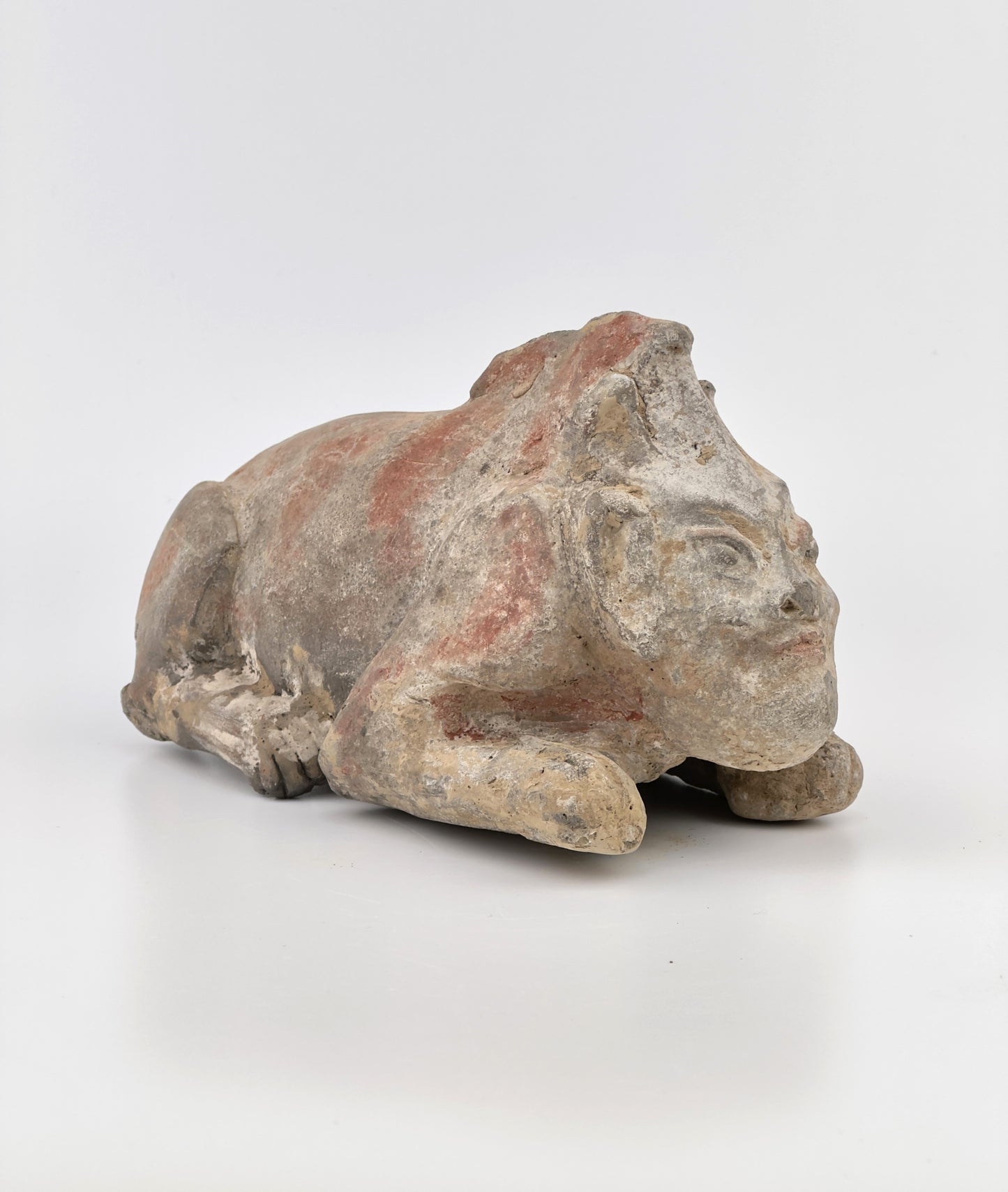 Guardian(Half human half beast) Pottery Figure, Northern Wei-Tang Dynasties