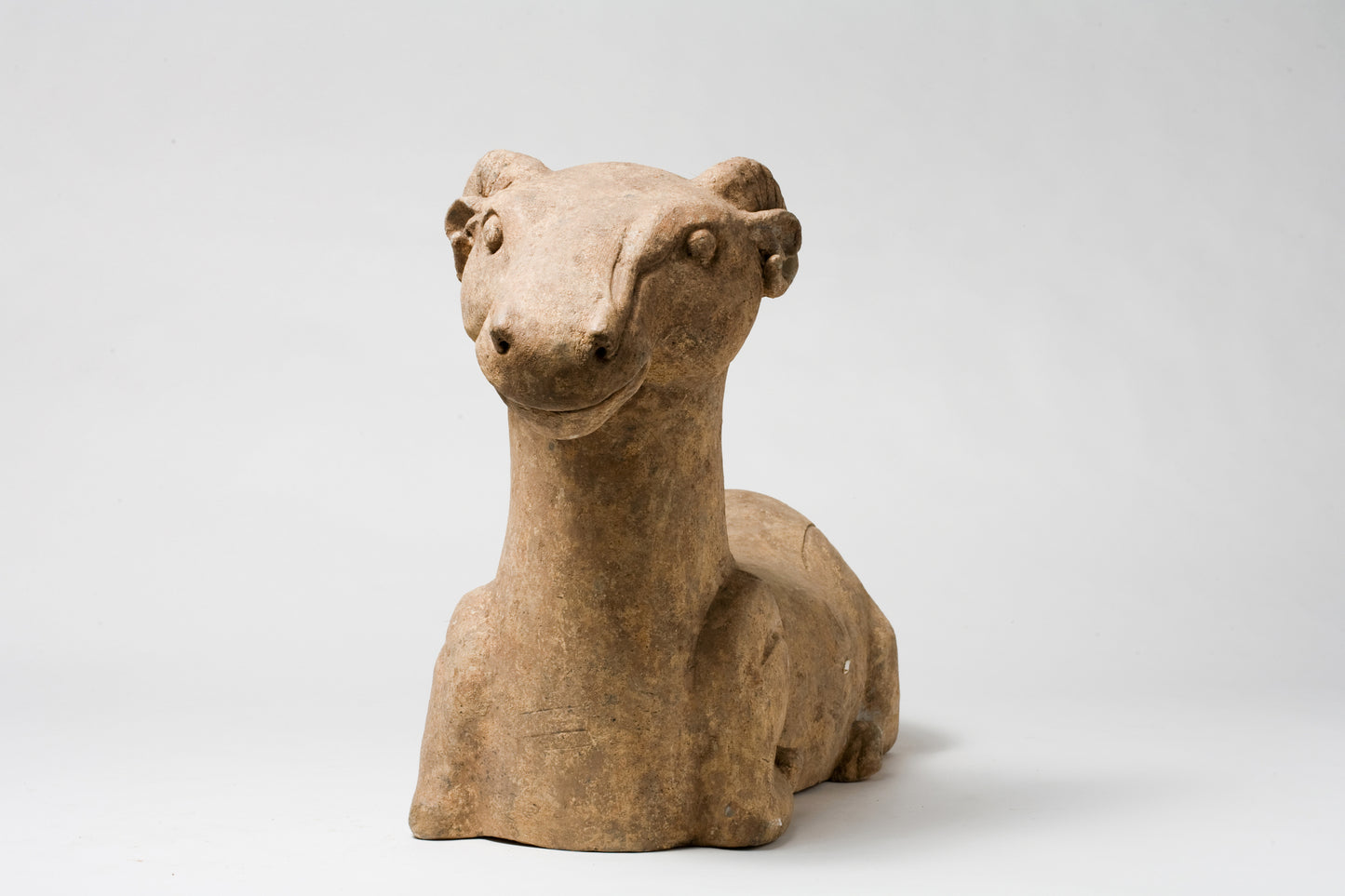 Large Pottery Figure Goat from the Han Dynasty(206 BC to 220 AD)