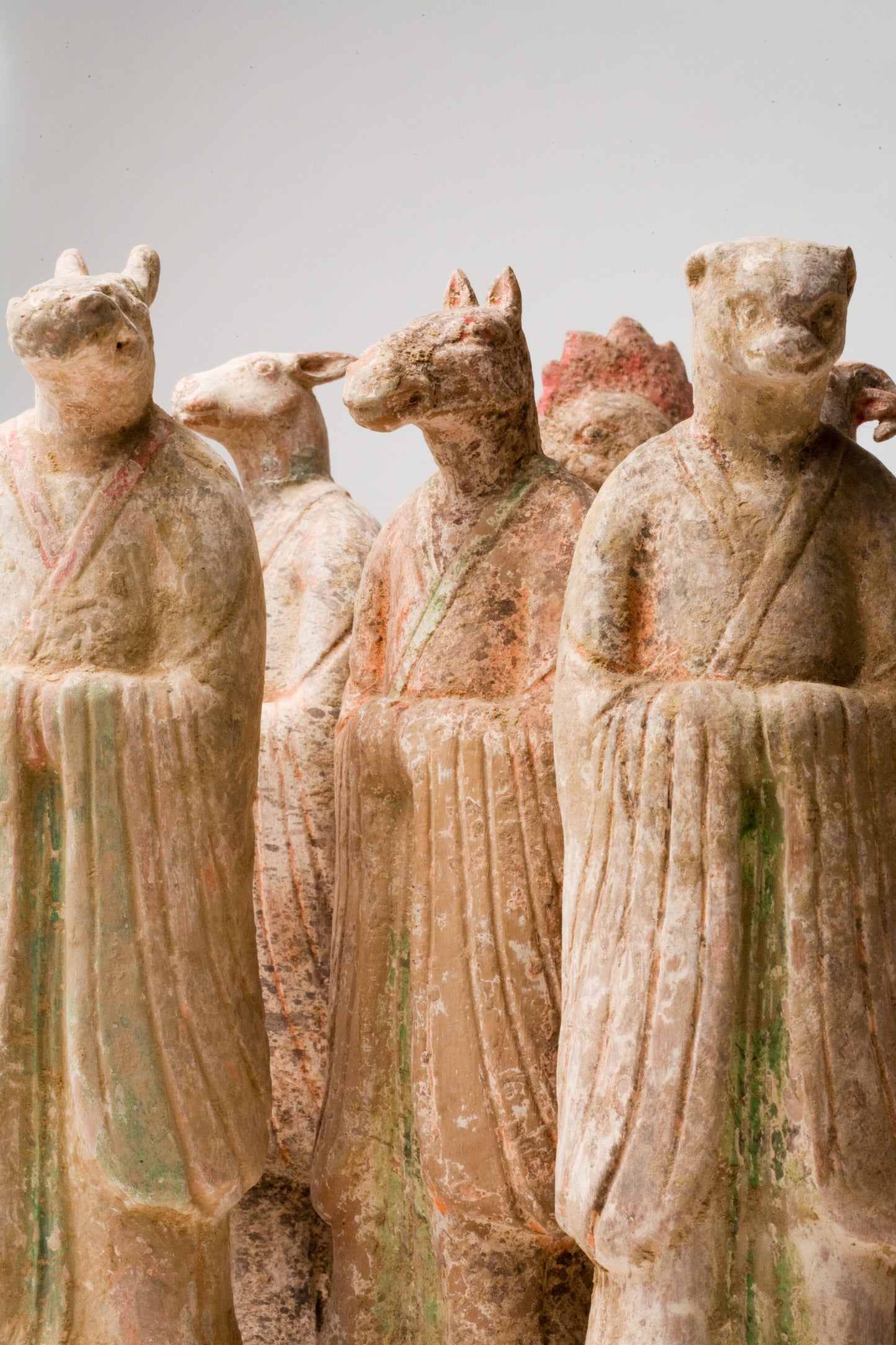 Set of Twelve Zodiac Animal Figures, Tang Dynasty