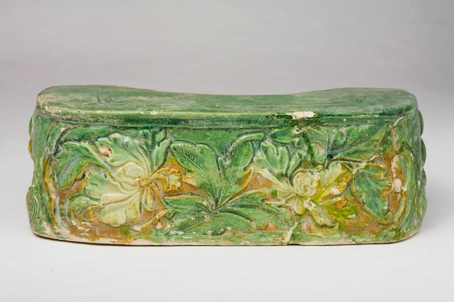 Sancai-glazed pottery 'Haitai' Pillow, Tang dynasty