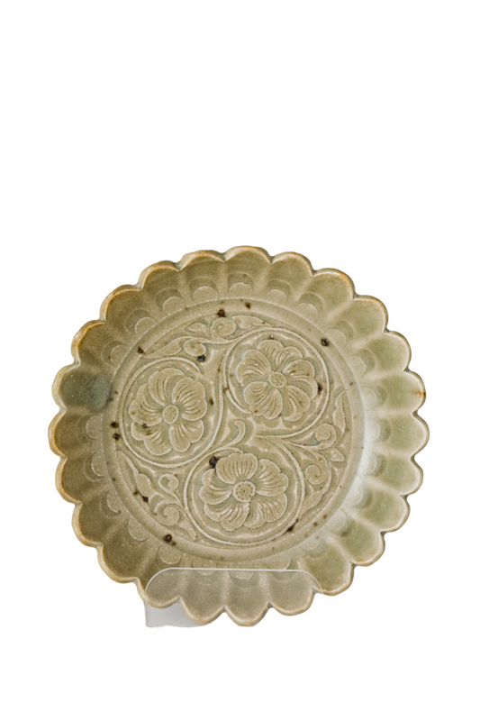 SMALL CELADON CHRYSANTHEMUM DISH, NORTHERN SONG DYNASTY