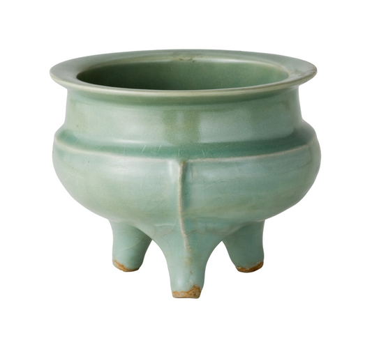 Rare Longquan Celadon Tripod Incense Burner, Song Dynasty