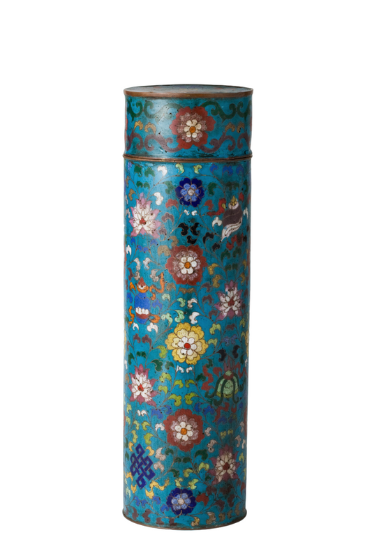 Cloisonné Enamel Vase, Early Ming Dynasty(15th century)