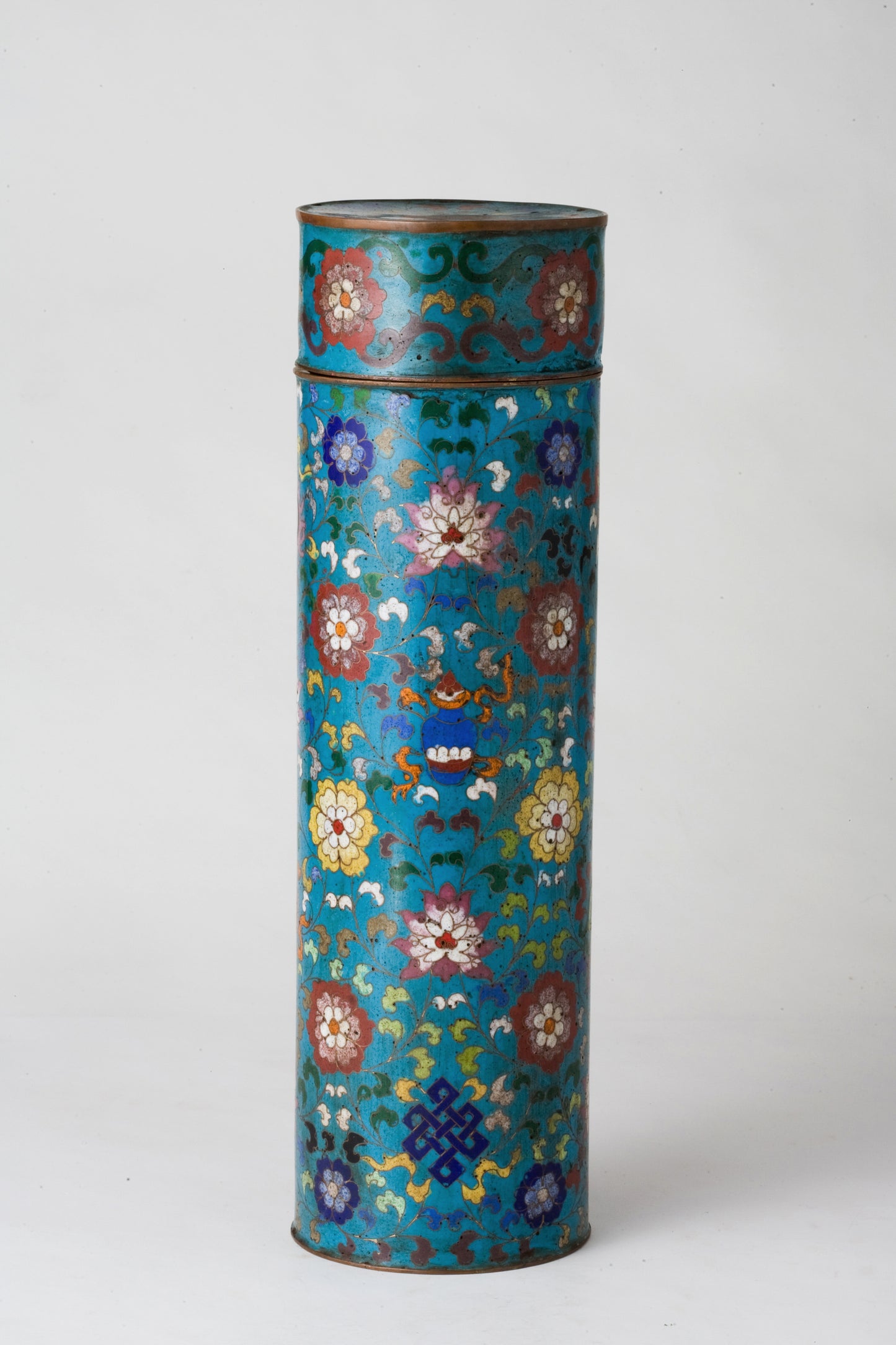 Cloisonné Enamel Vase, Early Ming Dynasty(15th century)