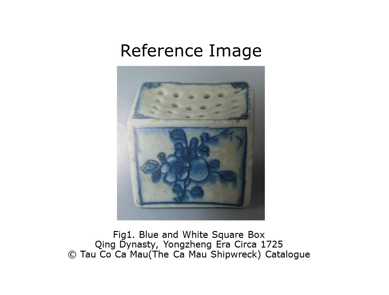 Blue and White Square Box, Circa 1725, Qing Dynasty Yongzheng Era