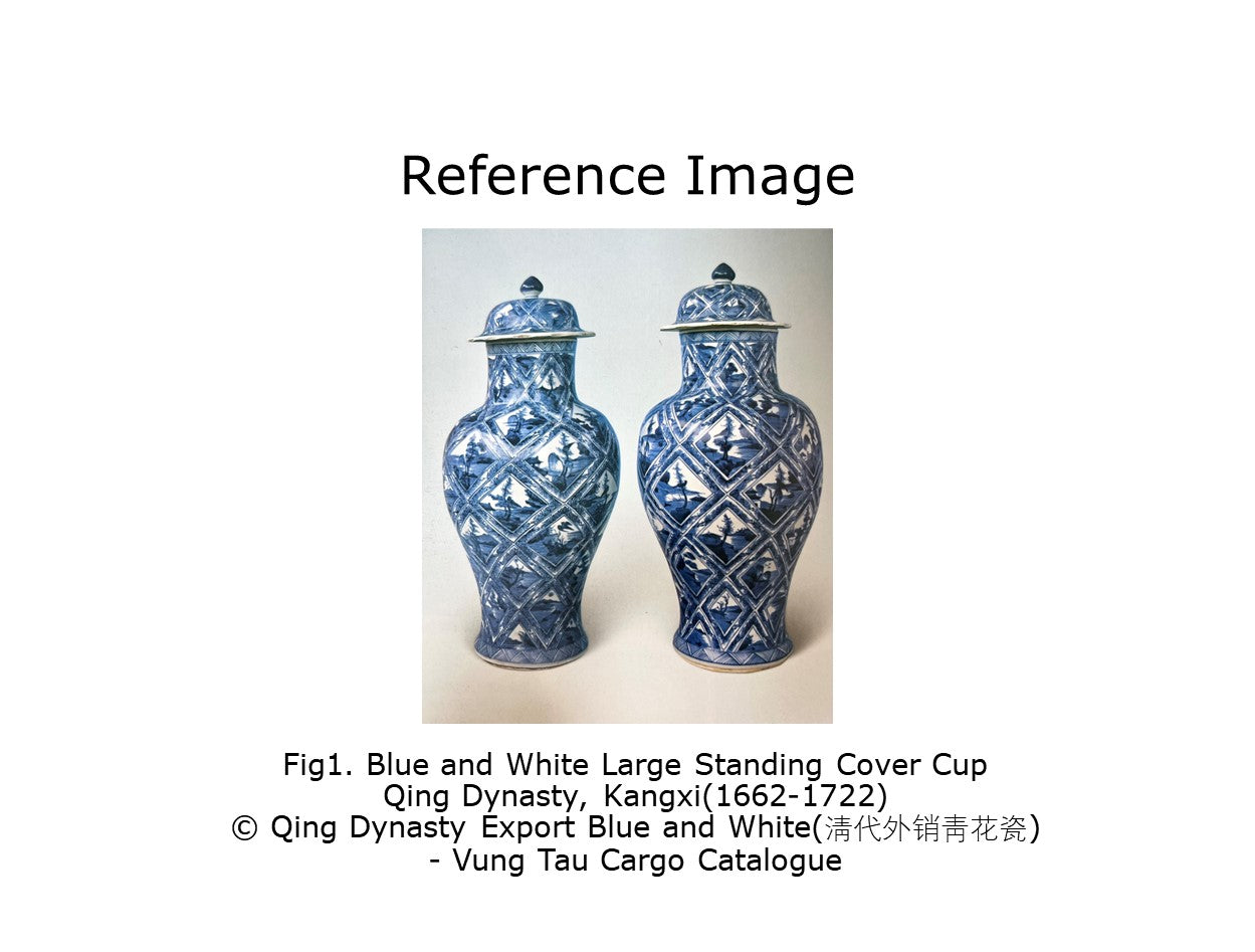 LARGE RARE 'RIVERSCAPE' BALUSTER VASE, QING DYNASTY, KANGXI, CIRCA 1690