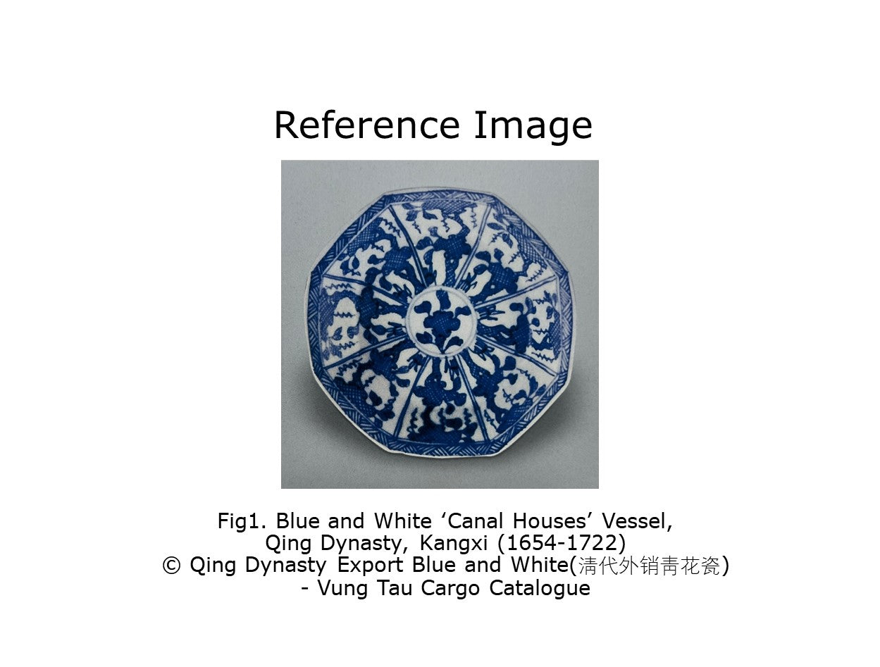 Blue and White Mid-Size Saucer, Qing Dynasty, Kangxi Era, Circa 1690